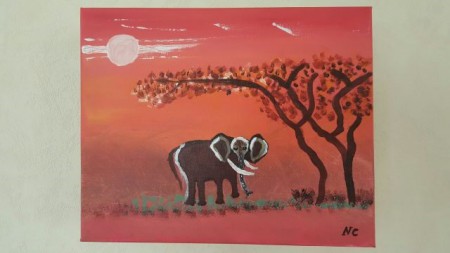 paysage elephant